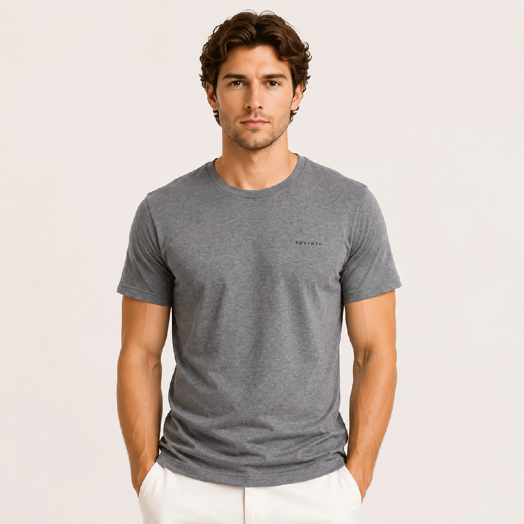 Classic Crew Neck T-Shirts - Grey